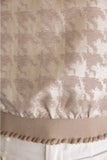Taupe Velvet Houndstooth Top