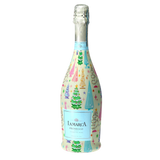 Timeless Christmas Trees Prosecco Bottle Wrap