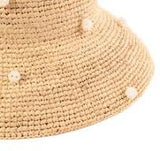 Perla - Crochet Raffia Bell Bucket Hat