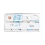 Blue Foldover Sock Set