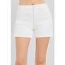 White High Rise Embroidered Shorts