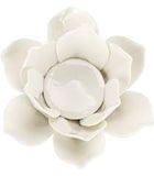 White Lotus Tea Light Holder
