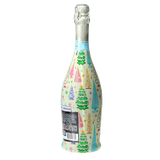 Timeless Christmas Trees Prosecco Bottle Wrap