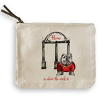 Bulldog with Arches: Dishtowel