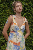 Spaghetti Tie Strap Floral Maxi Dress