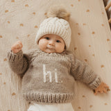 Hi. Pebble Crew Neck Sweater 0-6 mo