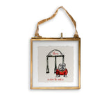 Bulldog with Arches: Dishtowel