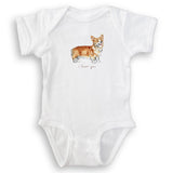 I Love You Corgi: Dishtowel