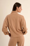 Camel Edie Front Zip Soft Long Sleeve
