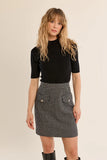 Black Ladies Knitted Sweater