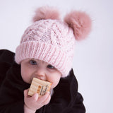 Blush Pink Fluffer Beanie 0-6 Mo