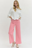 Pink Scalloped Pants
