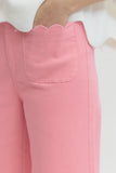 Pink Scalloped Pants