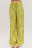 Lime Green Palms Pants