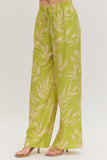 Lime Green Palms Pants
