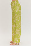 Lime Green Palms Pants