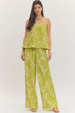 Lime Green Palms Pants