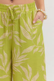 Lime Green Palms Pants