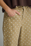 Tan Polka Dot Pants