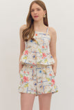 Hibiscus Print Tank Top & Short Set