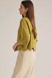 Pistachio Scalloped Edge Sweater