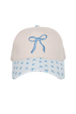 Blue Floral Bow Trucker Hat
