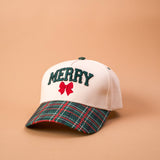 Merry Bow Plaid Hat