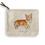 I Love You Corgi: Dishtowel