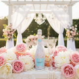Floral Bridal Bliss Prosecco Bottle Wrap