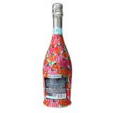 Pink & Orange Pumpkins Prosecco Bottle Wrap