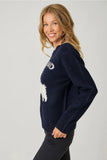 Navy Llama Weekend Sweater