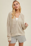 Tan Zip Up Hoodie
