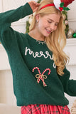 Dark Green Merry Sweater