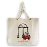 Bulldog with Arches: Dishtowel