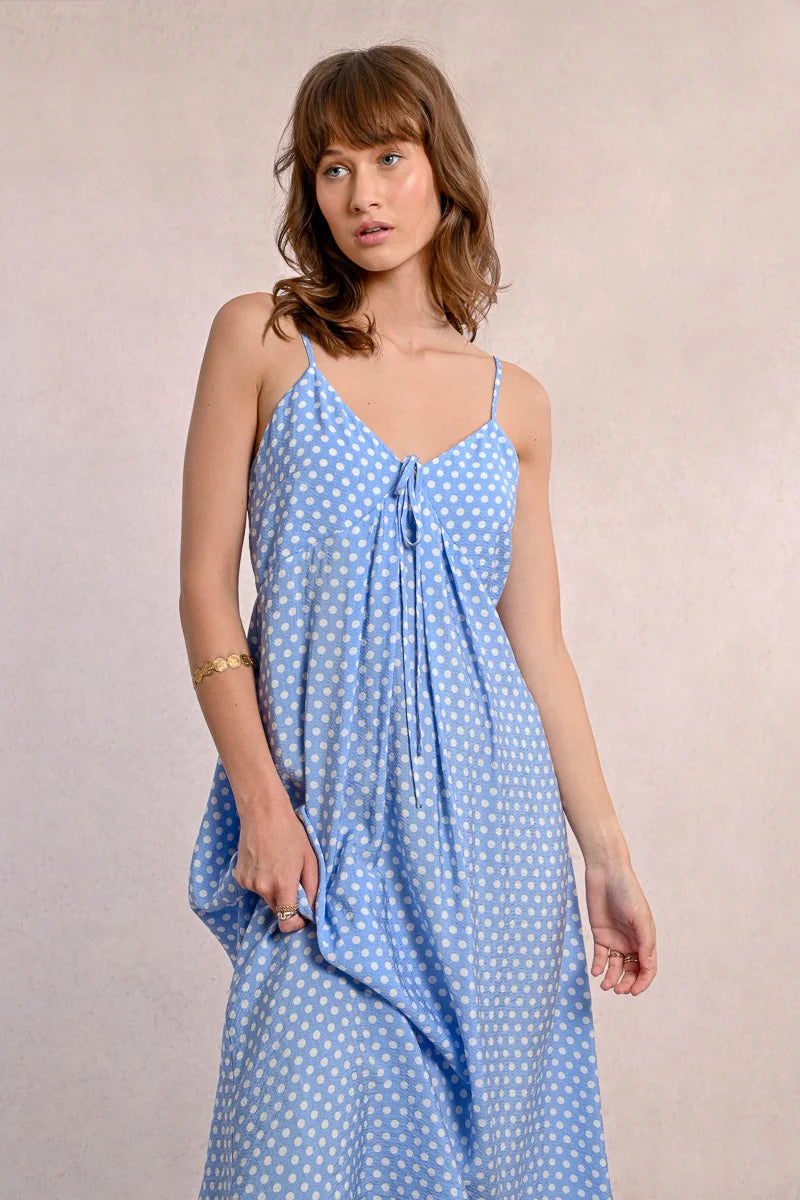 Baby Blue Polka Dot Maxi Fashion Cupcake Baby Blue Polka Dot Maxi Fashion Cupcake