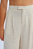 Pleated Linen Pants