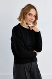 Black Bow Closure Cardigan