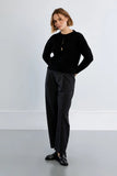Black Bow Closure Cardigan
