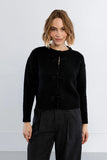 Black Bow Closure Cardigan