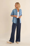 Navy Polka Dot Pants