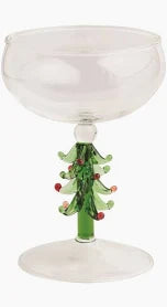 Green Tree Coupe Glass