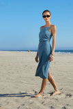 Blue Denim Midi Tank Dress
