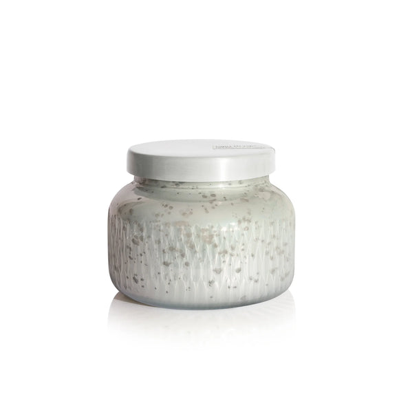 Volcano Signature Jar White Mercury Etched Candle - 19 oz