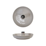 Stoneware Bowl w/ Snowman Shaped Toothpick Holder