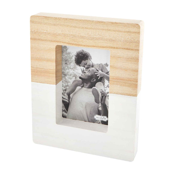 4X6 Two Tone Block Picture Frame