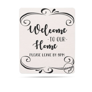 Welcome to Our Home Sassy and Funny Swedish Dishcloth