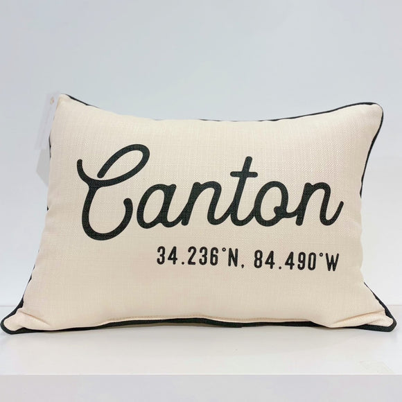 Canton City Pillow - Piping