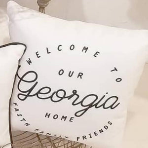 Georgia Home Square Pillow