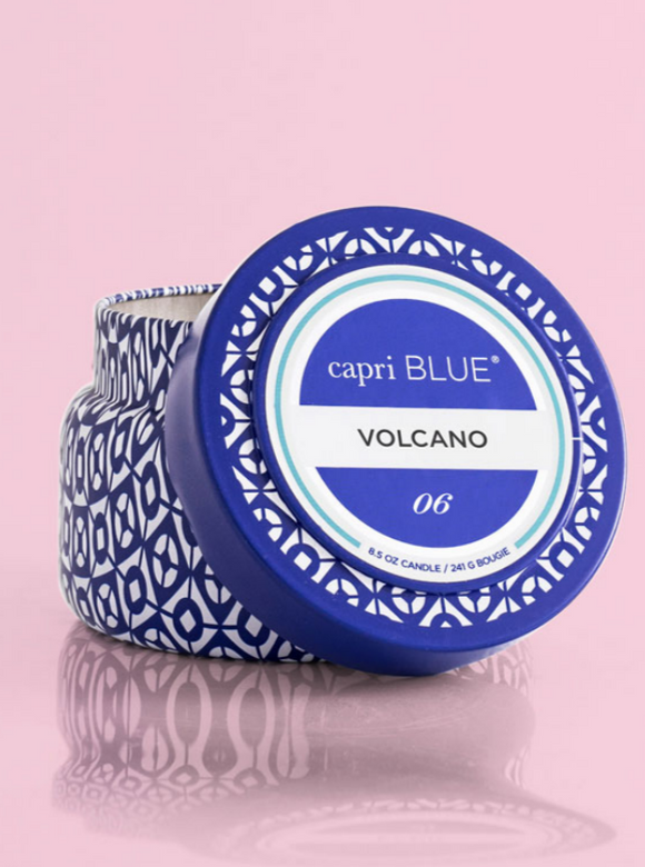 8.5 oz Blue Volcano Travel Tin