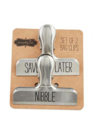 Metal Bag Clip -  Nibble/Save For Later